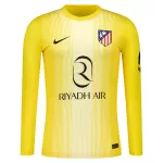 Atlético Madrid Keeper Shirt Heren 2025/26 Lange Mouw Gele