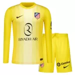 Atlético Madrid Keeper Tenue Kind 2025/26 Lange Mouw Gele