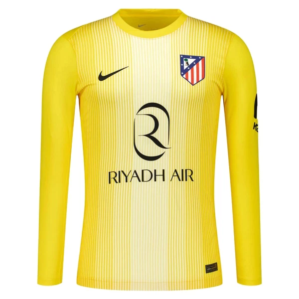 Atlético Madrid Keeper Tenue Kind 2025/26 Lange Mouw Gele
