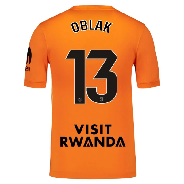 Atlético Madrid Oblak 13 Keeper Tenue Kind 2025/26 Oranje
