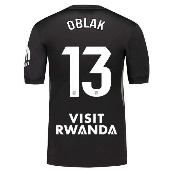 Atlético Madrid Oblak 13 Keeper Tenue Kind 2025/26 Zwarte