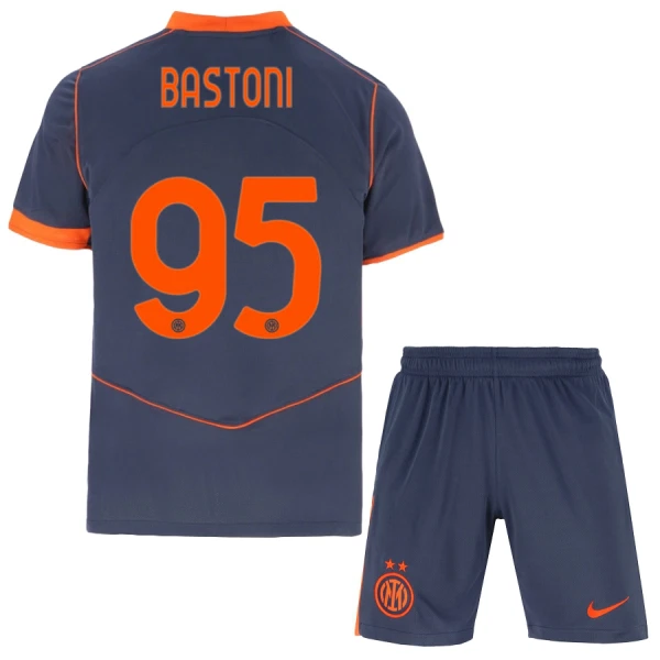 Inter Milan Bastoni 95 Tenue Kind Derde 2025/26