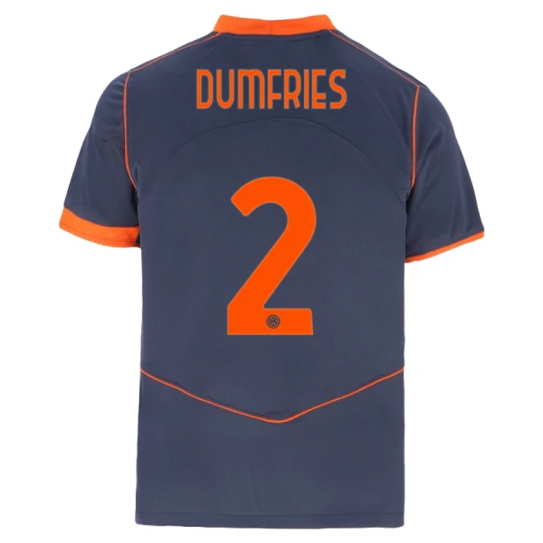 Inter Milan Dumfries 2 Shirt Heren Derde 2025/26
