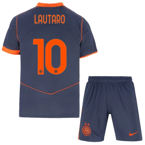 Inter Milan Lautaro Martinez 10 Tenue Kind Derde 2025/26