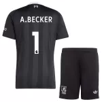 Liverpool A. Becker 1 Keeper Tenue Kind 2025/26 Zwarte