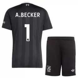 Liverpool A. Becker 1 Keeper Tenue Kind 2025/26 Zwarte Liverpool A. Becker 1 Keeper Tenue Kind 2025/26 Zwarte