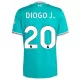 Liverpool Diogo J 20 Tenue Kind Derde 2025/26