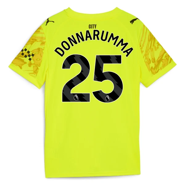Manchester City Gianluigi Donnarumma 25 Keeper Shirt Heren 2025/26 Gele Manchester City Gianluigi Donnarumma 25 Keeper Shirt Heren 2025/26 Gele