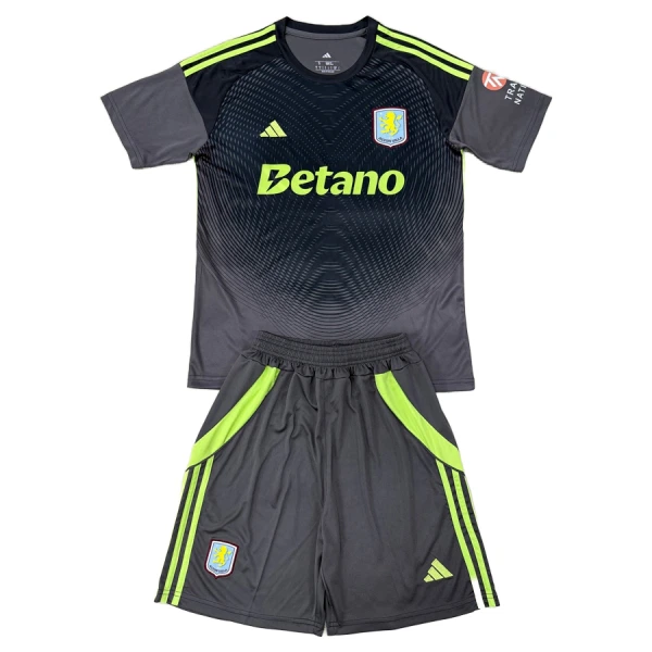 Aston Villa Keeper Tenue Kind 2025/26 Zwarte