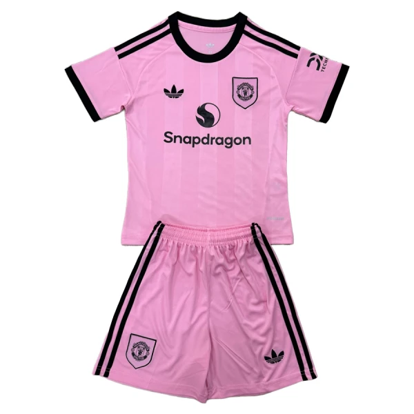Manchester United Keeper Tenue Kind 2025/26 Roze