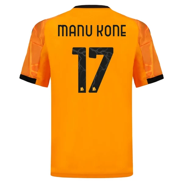 AS Roma Manu Kone 17 Shirt Heren Uit 2025/26 AS Roma Manu Kone 17 Shirt Heren Uit 2025/26