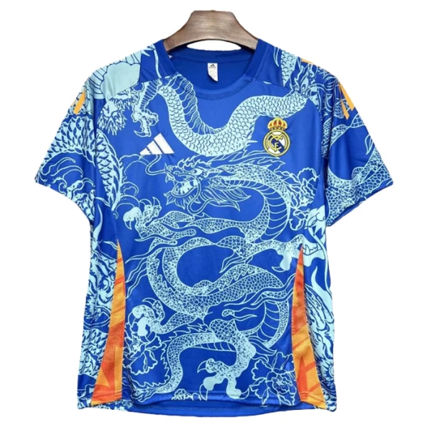 Real Madrid Dragon Shirt Heren 2025/26 Blauwe - Speciaal Real Madrid Dragon Shirt Heren 2025/26 Blauwe - Speciaal