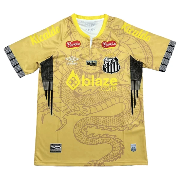 Santos FC Dragon Shirt Heren 2025/26 Gele Santos FC Dragon Shirt Heren 2025/26 Gele