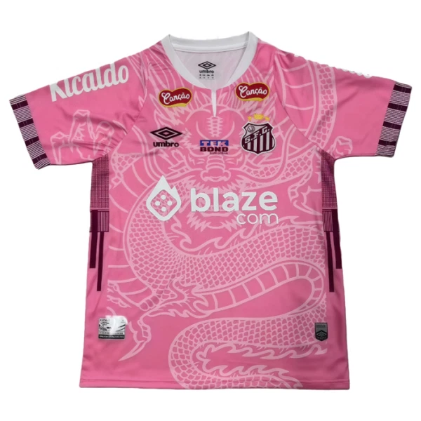 Santos FC Dragon Shirt Heren 2025/26 Roze Santos FC Dragon Shirt Heren 2025/26 Roze