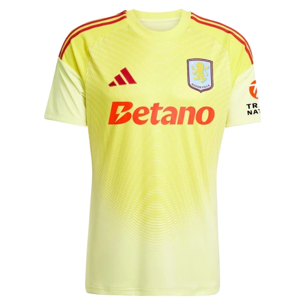 Aston Villa Keeper Shirt Heren 2025/26 Gele Aston Villa Keeper Shirt Heren 2025/26 Gele