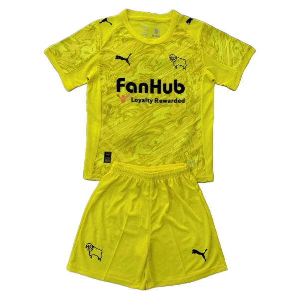 Derby County Keeper Tenue Kind 2025/26 Gele