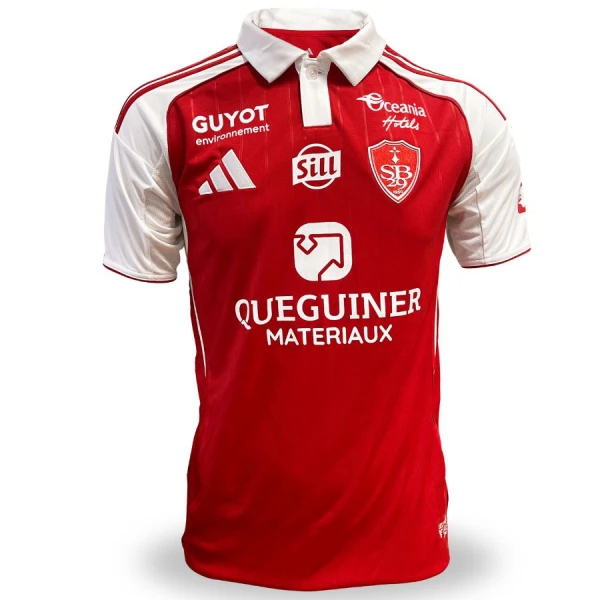 Stade Brestois Shirt Heren Thuis 2025/26 Stade Brestois Shirt Heren Thuis 2025/26