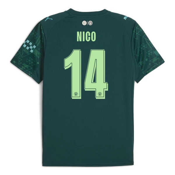 Manchester City Nico 14 Shirt Heren Vierde EA Sport 2025/26 Manchester City Nico 14 Shirt Heren Vierde EA Sport 2025/26