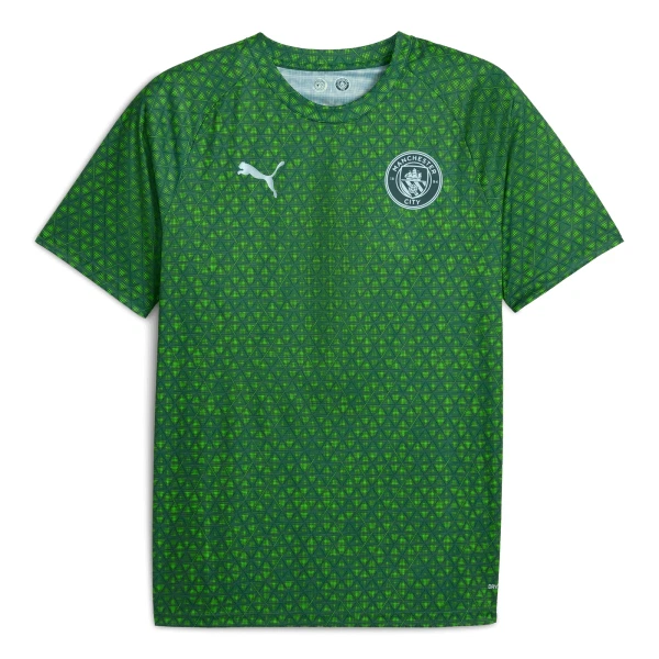 Manchester City Pre-Match Shirt Heren 2025/26 Groene Manchester City Pre-Match Shirt Heren 2025/26 Groene