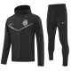 Inter Milan Trainingsjacks met Capuchon Heren 2025/26 Zwarte Inter Milan Trainingsjacks met Capuchon Heren 2025/26 Zwarte