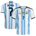 Argentinië De Paul 7 Shirt Heren Thuis WK 2026