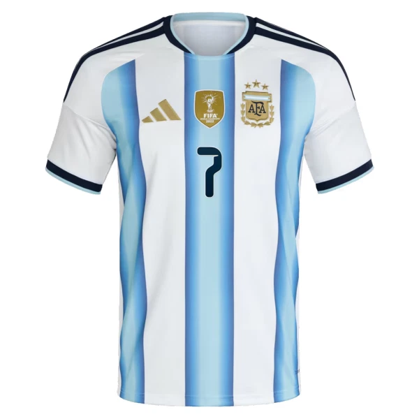 Argentinië De Paul 7 Shirt Heren Thuis WK 2026