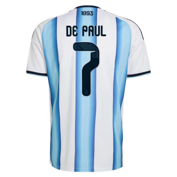 Argentinië De Paul 7 Shirt Heren Thuis WK 2026