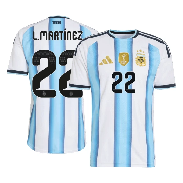 Argentinië Lautaro Martinez 22 Shirt Heren Thuis WK 2026 Argentinië Lautaro Martinez 22 Shirt Heren Thuis WK 2026