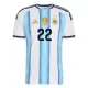 Argentinië Lautaro Martinez 22 Shirt Heren Thuis WK 2026