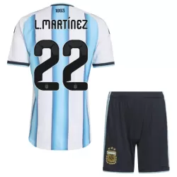 Argentinië Lautaro Martinez 22 Tenue Kind Thuis WK 2026