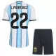 Argentinië Lautaro Martinez 22 Tenue Kind Thuis WK 2026 Argentinië Lautaro Martinez 22 Tenue Kind Thuis WK 2026