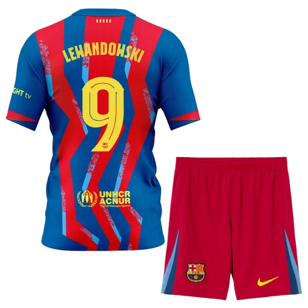 FC Barcelona Lewandowski 9 Tenue Kind Vierde 2025/26