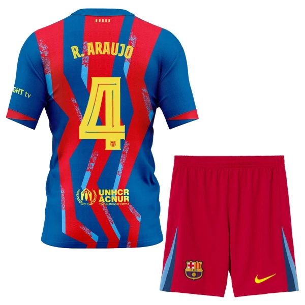 FC Barcelona R. Araujo 4 Tenue Kind Vierde 2025/26