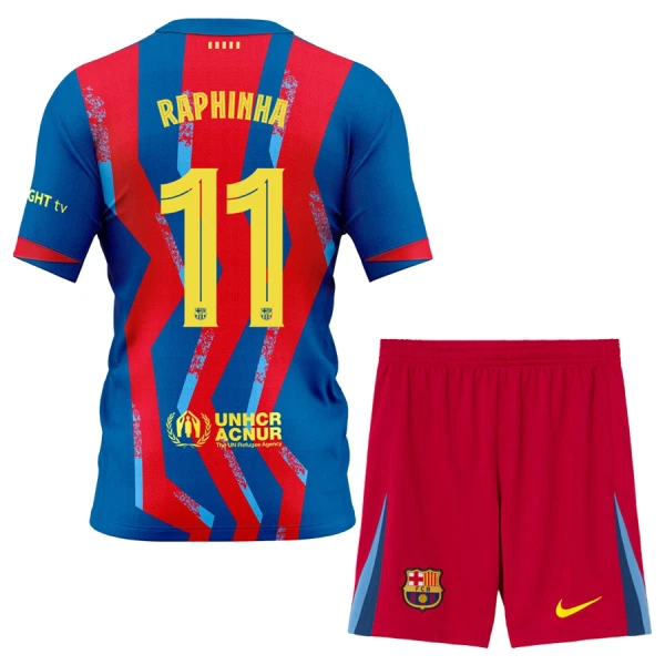 FC Barcelona Raphinha 11 Tenue Kind Vierde 2025/26