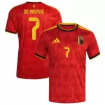 België De Bruyne 7 Shirt Heren Thuis WK 2026