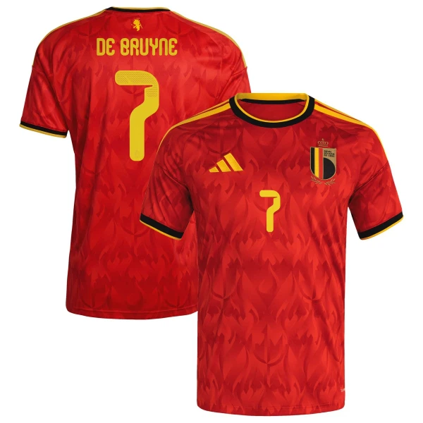 België De Bruyne 7 Shirt Heren Thuis WK 2026