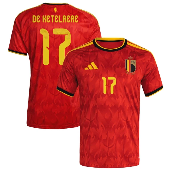 België De Ketelaere 17 Shirt Heren Thuis WK 2026