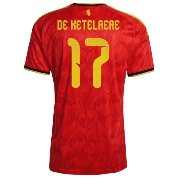 België De Ketelaere 17 Shirt Heren Thuis WK 2026