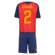 Spanje Carvajal 2 Tenue Kind Thuis WK 2026