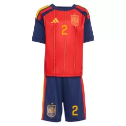 Spanje Carvajal 2 Tenue Kind Thuis WK 2026
