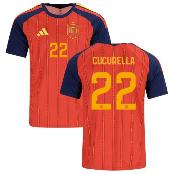 Spanje Cucurella 22 Shirt Heren Thuis WK 2026
