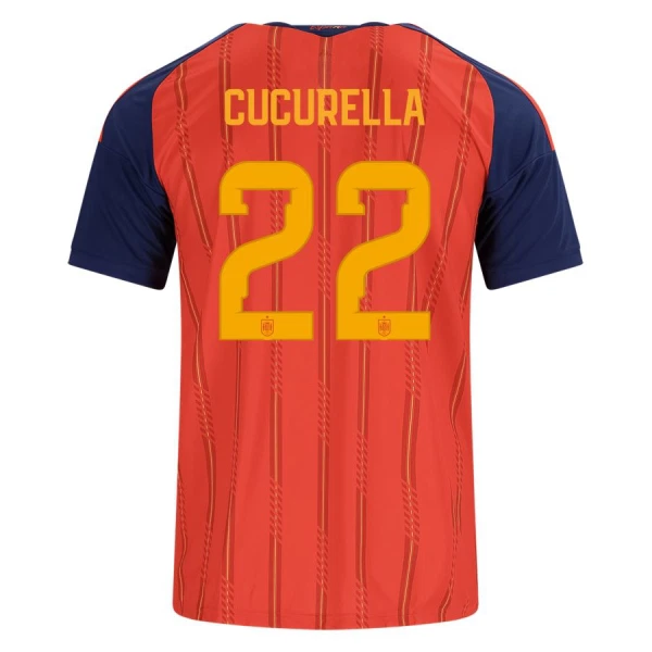 Spanje Cucurella 22 Shirt Heren Thuis WK 2026