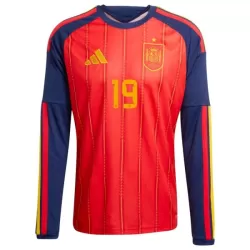Spanje Lamine Yamal 19 Shirt Heren Thuis WK 2026 Lange Mouw