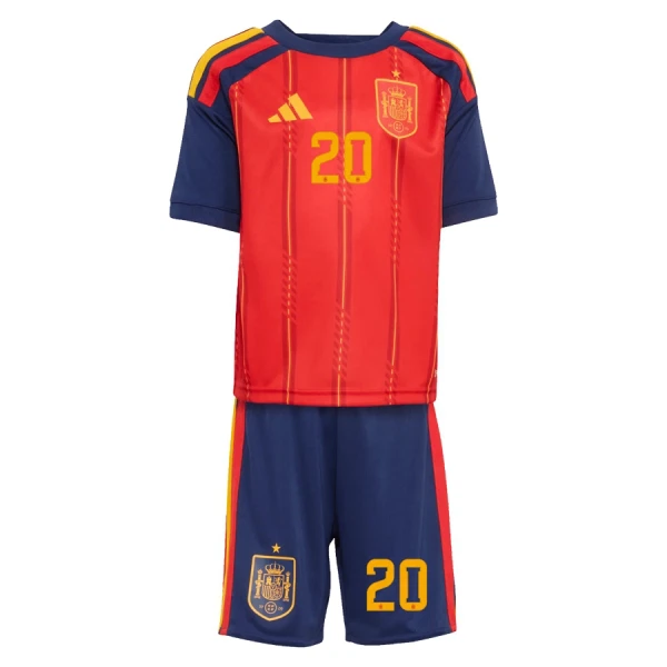 Spanje Pedri 20 Tenue Kind Thuis WK 2026