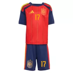 Spanje Williams JR 17 Tenue Kind Thuis WK 2026