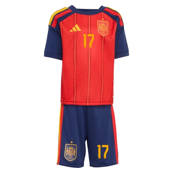 Spanje Williams JR 17 Tenue Kind Thuis WK 2026