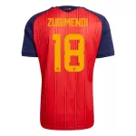 Spanje ZUBIMENDI 18 Shirt Heren Thuis WK 2026