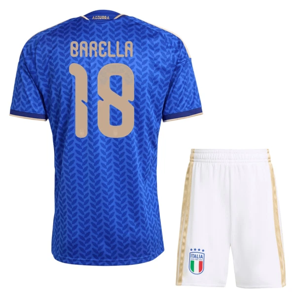 Italië Barella 18 Tenue Kind Thuis WK 2026
