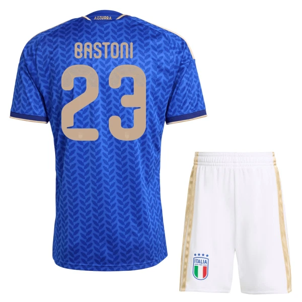 Italië Bastoni 23 Tenue Kind Thuis WK 2026