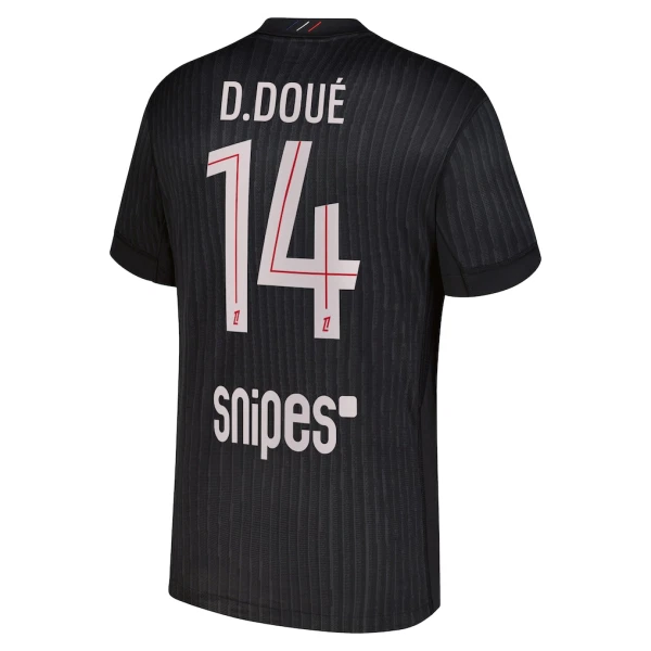 Paris Saint-Germain D. Doue 14 Shirt Heren Vierde Jordan 2025/26